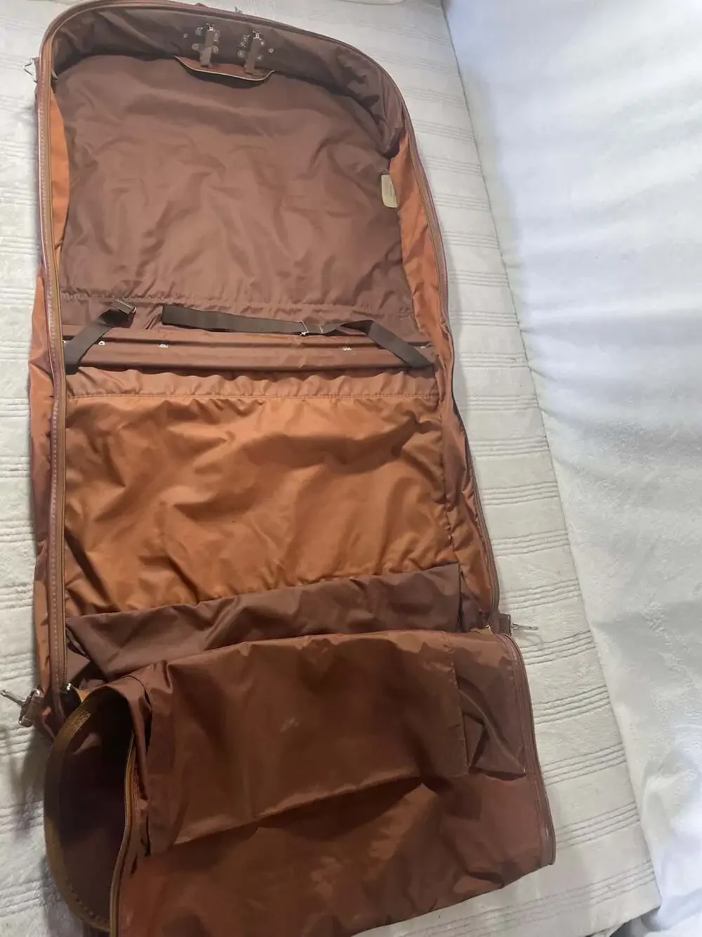 Vintage Samsonite Silhouette Series Brown Garment Bag Travel Suitcase